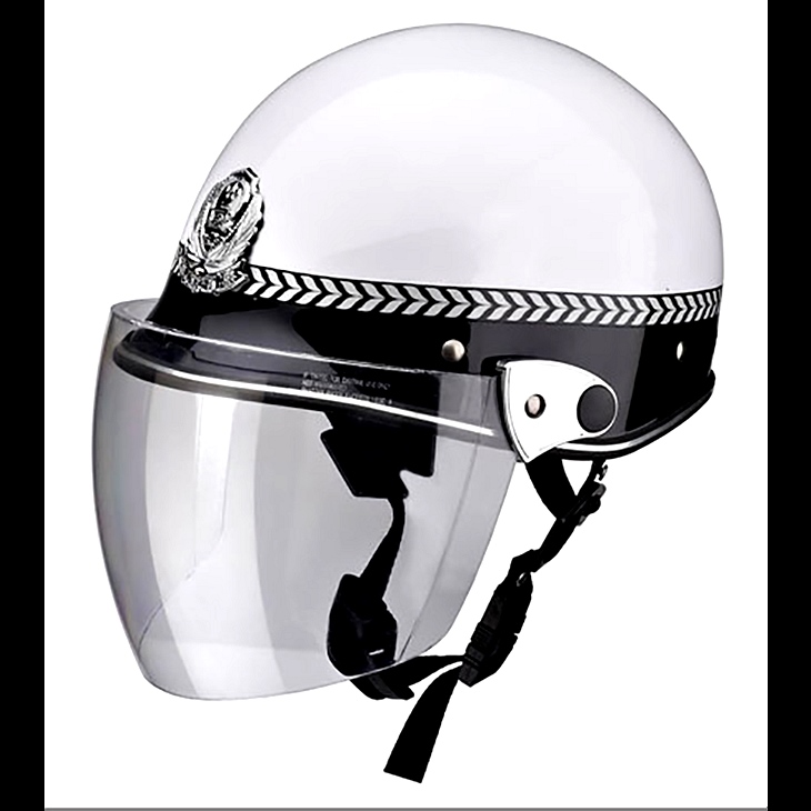 批发半面罩摩托车头盔春秋盔保安巡逻盔