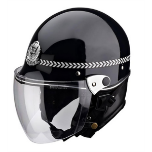 厂家定制警用摩托车头盔春秋盔保安巡逻执勤盔